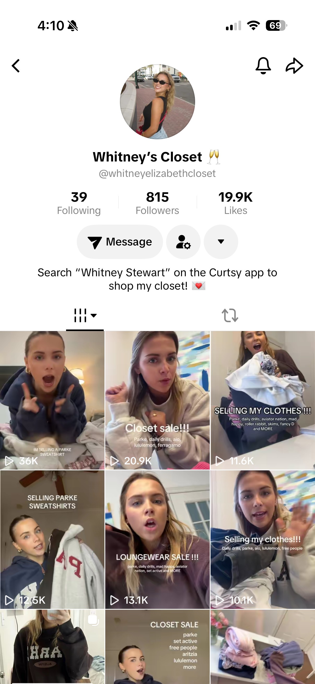 tiktok profile